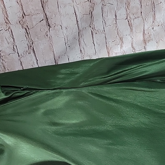 Zara Emerald Green Satin Dress Size XXL - Picture 11 of 13